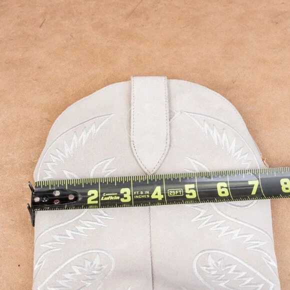 Dingo Women Evita Beige Suede Cowboy Western Party Knee Boots sz 10 - Picture 7 of 10